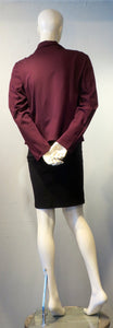 Draped Blazer - Port