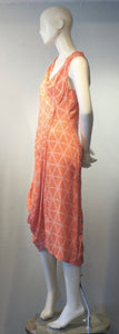 Salmon Swoop Dress