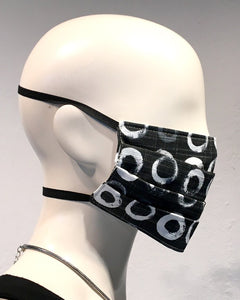 Reusable Mask - Blk/White Circles  (2-Pack)