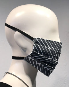 Reusable Mask - Grey Diagonal Stripe (2-Pack)