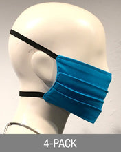 Load image into Gallery viewer, Reusable Mask - Turquoise (4-Pack)